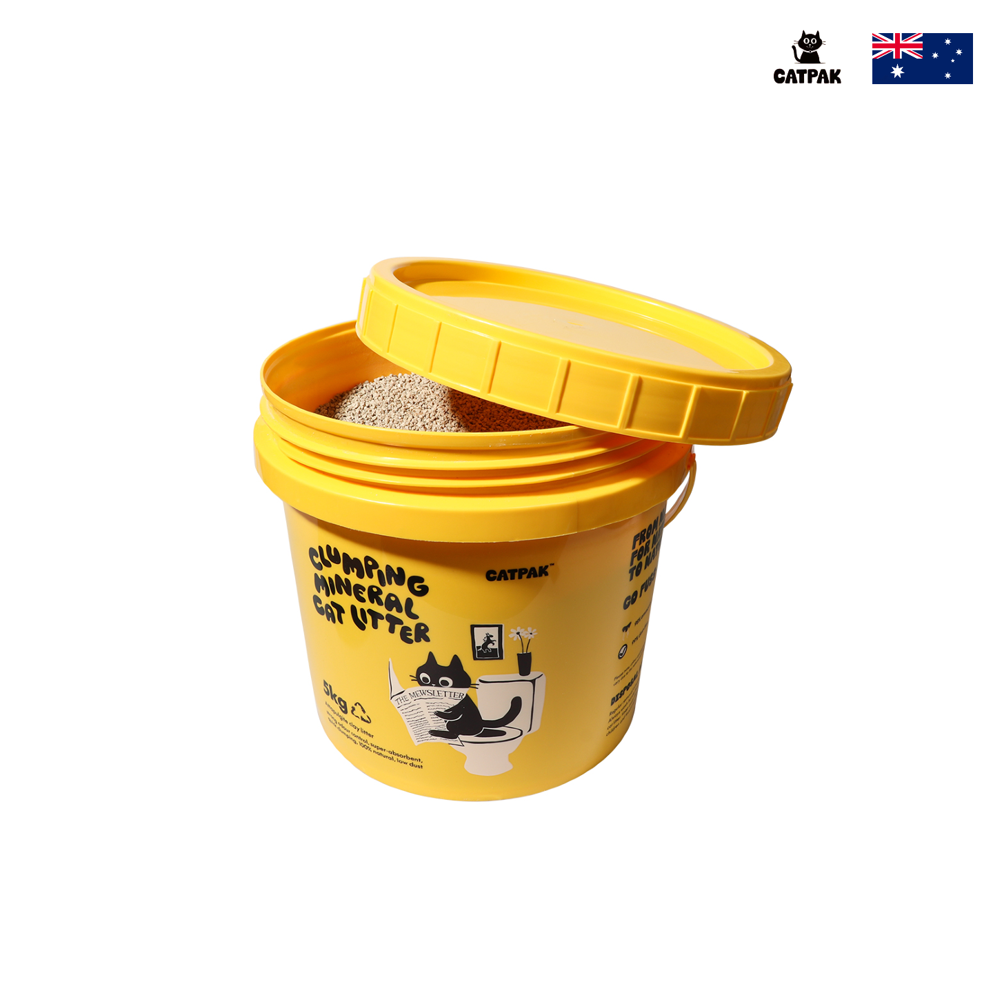 【2 Tubs Special】100%  Natural Mineral Attapulgite Cat Litter | 2nd Bucket at Half Price