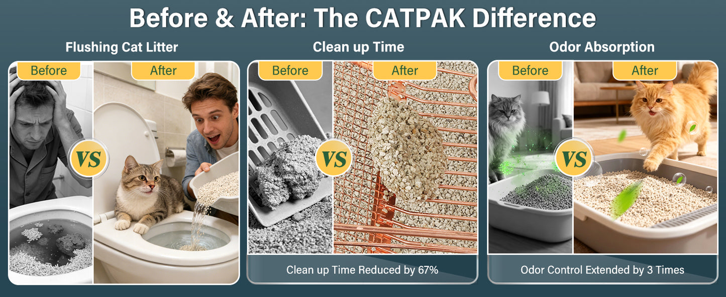 【2 Tubs Special】100%  Natural Mineral Attapulgite Cat Litter | 2nd Bucket at Half Price